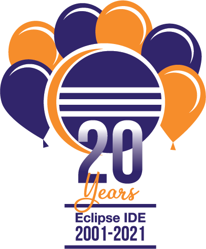 Eclipse IDE 20th anniversary social media card version 2